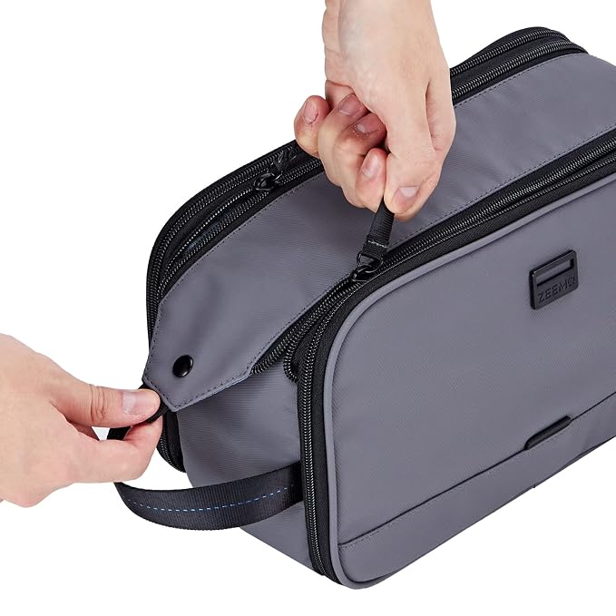 ZEEMO Travel Toiletry Bag for Men, Medium Water-Resistant Double-Sided - Image 4