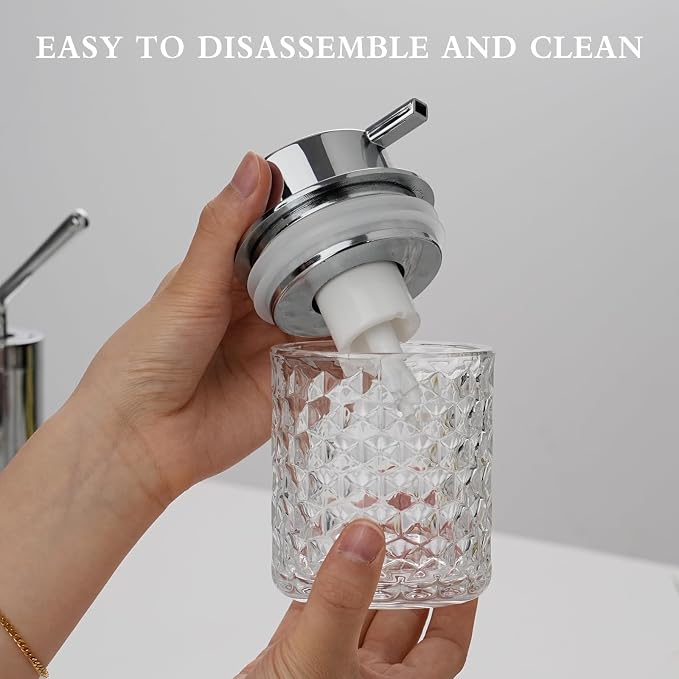 Hand Soap Dispenser Glass, Refillable Liquid Dispenser - Image 5