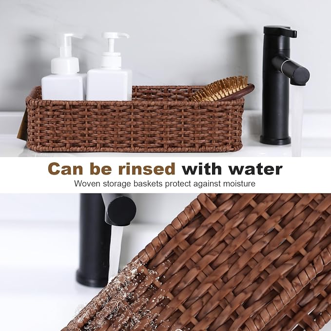 Toilet Tank Basket, Wicker Basket - Image 4