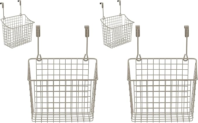 Spectrum Grid Over The Cabinet Wire Storage Basket Large by Spectrum