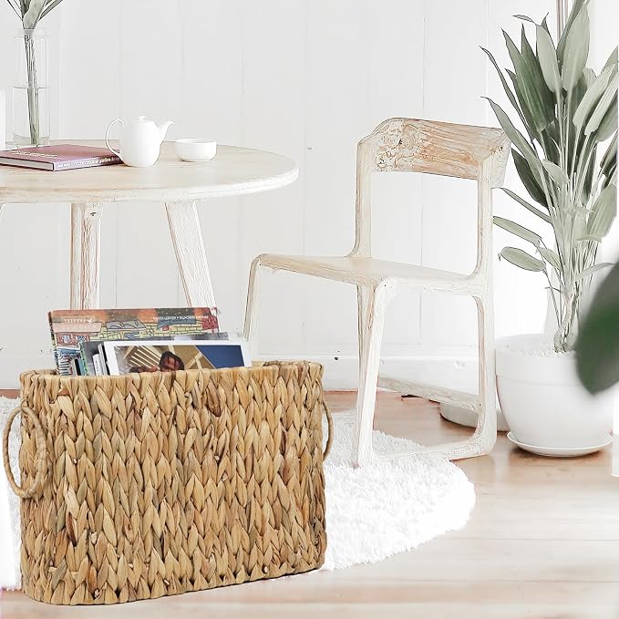 Toilet Paper Storage, Water Hyacinth Bathroom Toilet Paper Basket - Image 6