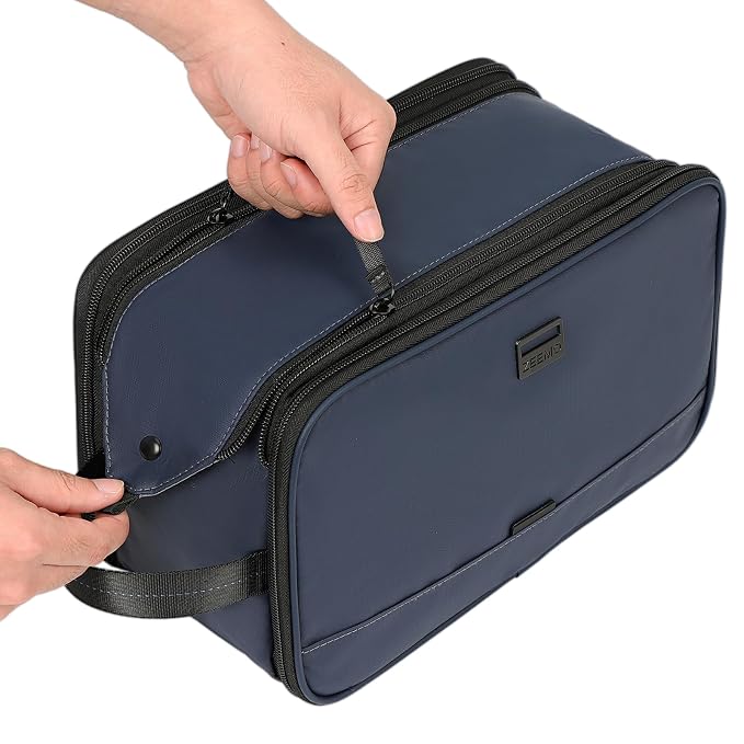 ZEEMO Travel Toiletry Bag for Men, Large Water-Resistant Double-Sided Full-Open - Image 4