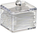 Stackable Square Acrylic Cotton Ball Holder Q-tip Holder Bathroom Swab Dispenser by Unknown