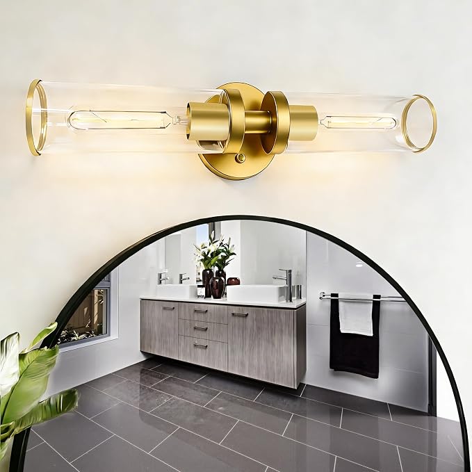 Gold Wall Sconces, Bathroom Sconces Vanity Light Fixtures - Image 7