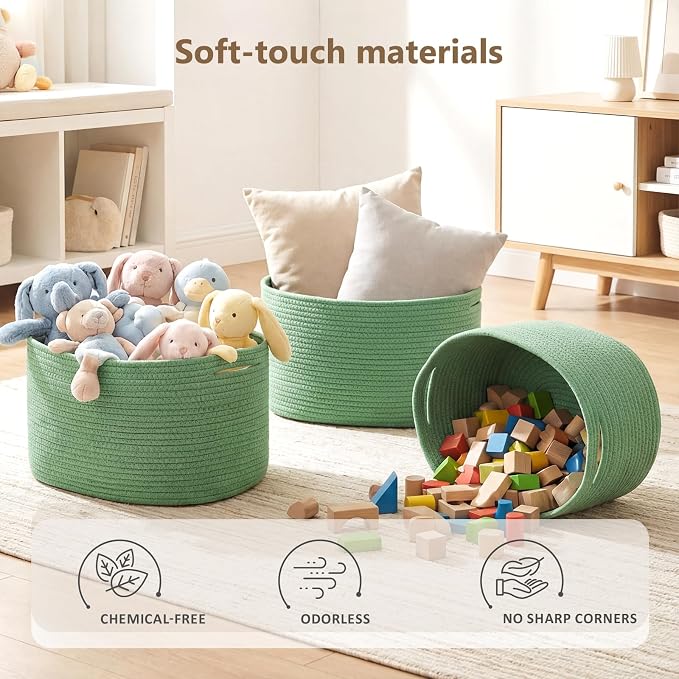 Cotton Rope Storage Basket, Woven Basket - Image 5