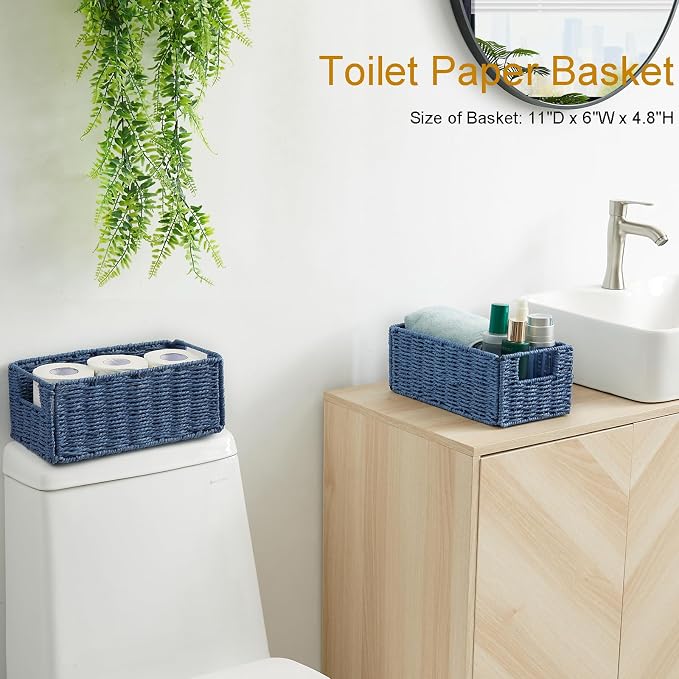 Vagusicc Wicker Storage Basket, Small Storage Baskets - Image 5