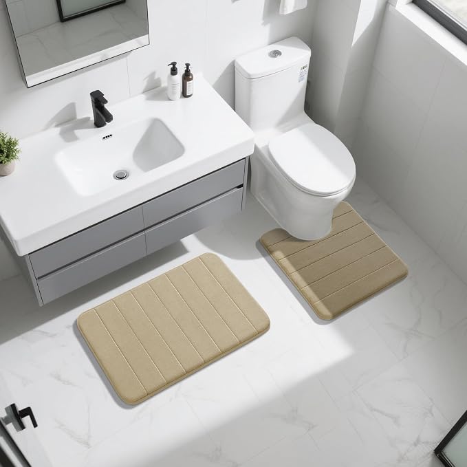 Yimobra Memory Foam Bath Mat Set 2 Piece - Image 7