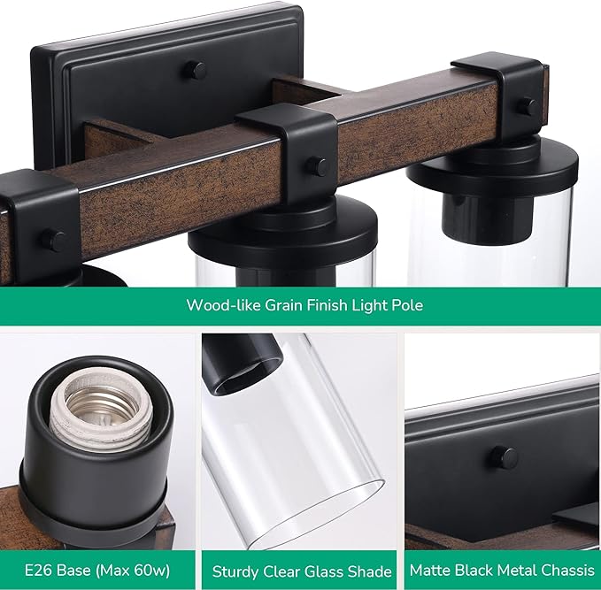 EDISHINE Farmhouse Vanity Lights - Image 4