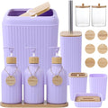 Light Purple Bathroom Accessories Set 17PCS Bathroom Set by BetterbathroomwithXLHOME