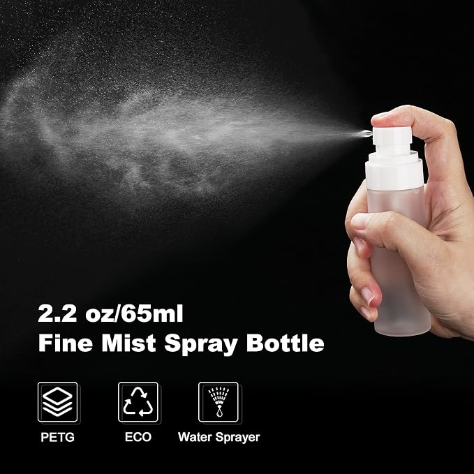 Travel Spray Bottles TSA Approved 3 Pack, Leak Proof Fine Mist Refillable Empty - Image 2