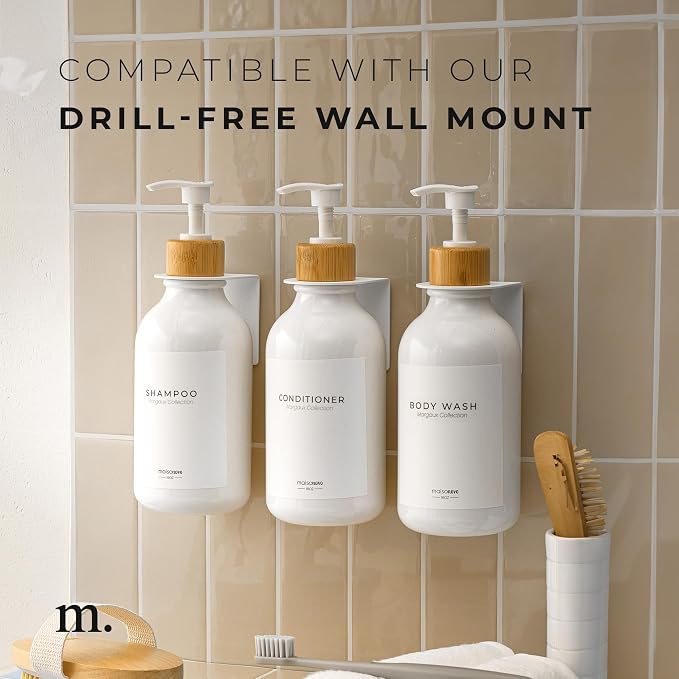 MaisoNovo Refillable Shampoo and Conditioner Bottles - Image 6