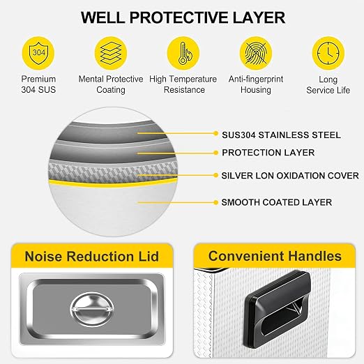 Ultrasonic Cleaner 10L Dual-Frequency Professional Digital Stainless Steel - Image 7
