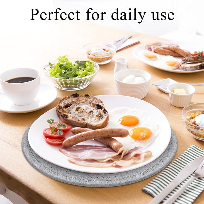 SHACOS 8 Inches Trivets for Hot Dishes, 4 Pieces Cotton Trivets Mats for Kitchen - Image 6