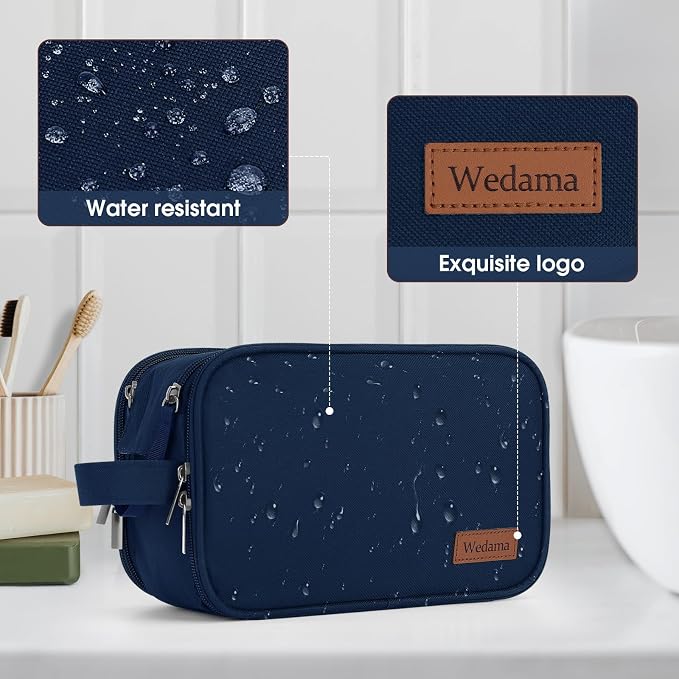 Wedama Toiletry Bag for Men, Handheld Travel Bag, Waterproof Toiletries - Image 6