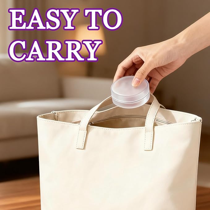 2 Pcs Portable Cotton Round Holder, Plastic Lightweight Cotton Round Dispenser - Image 4