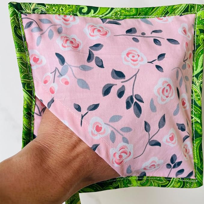 Square Pot Holders for Kitchen hot Pads 100% Cotton Set of 4 Heat Resistant for - Image 4