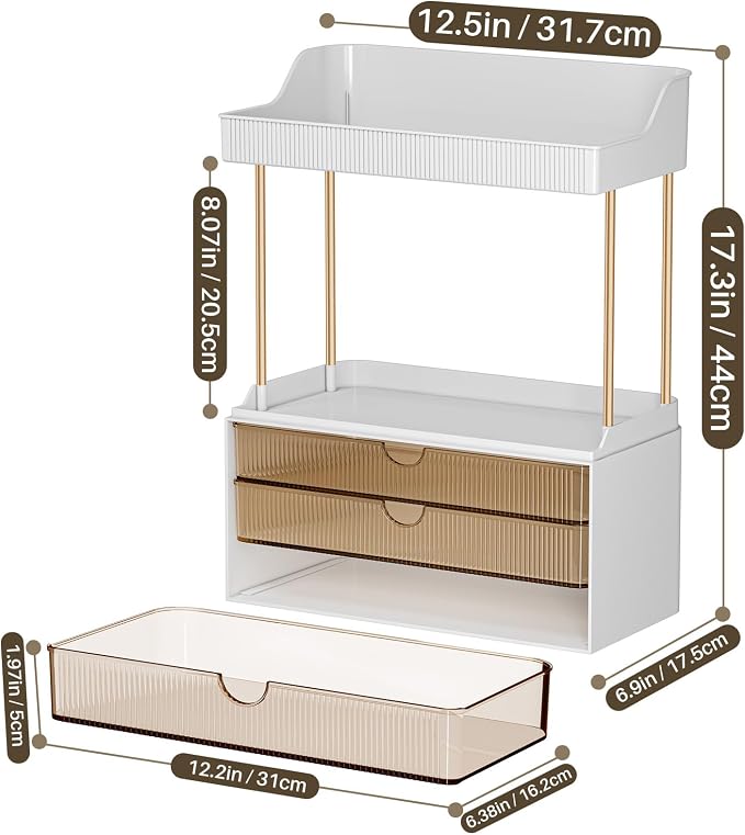2 Pack Bathroom Organizers and Storage - Image 4