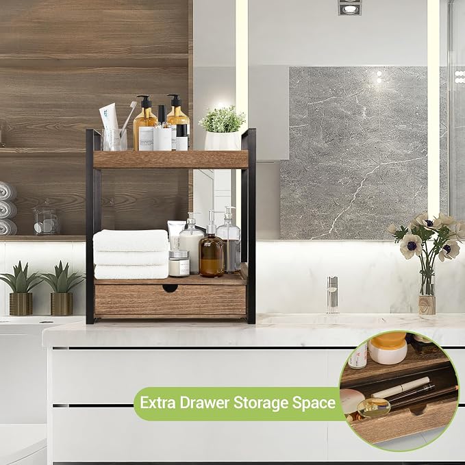 2-Tier Bathroom Organizer Countertop - Image 4