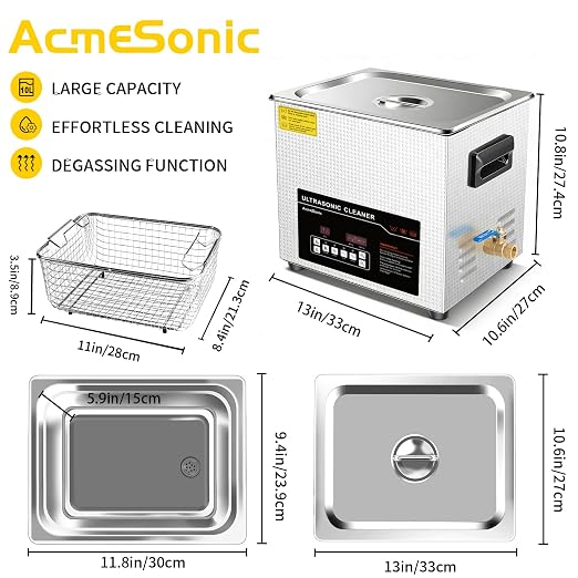 Ultrasonic Cleaner 10L Dual-Frequency Professional Digital Stainless Steel - Image 5
