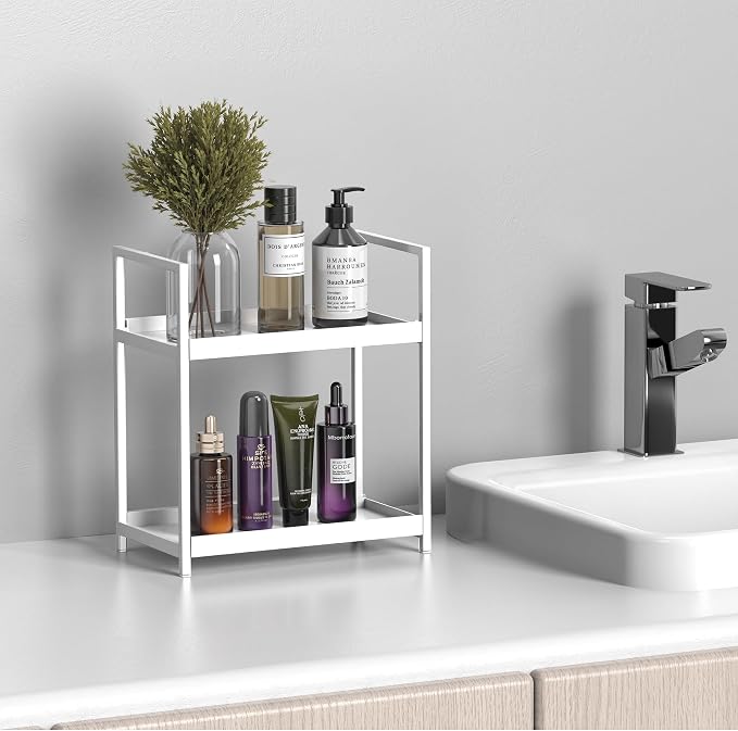 Bathroom Organizer Countertop, 2 Tier Counter Storage Shelf - Image 7