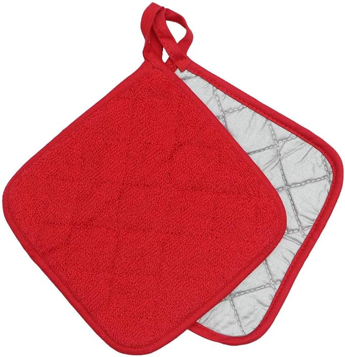 Cotton Pot Holders Cotton Made Machine Washable Heat Resistant Everyday Kitchen - Image 4