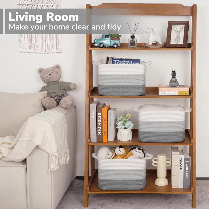 Goodpick Woven Storage Basket, Closet Storage Bins - Image 2