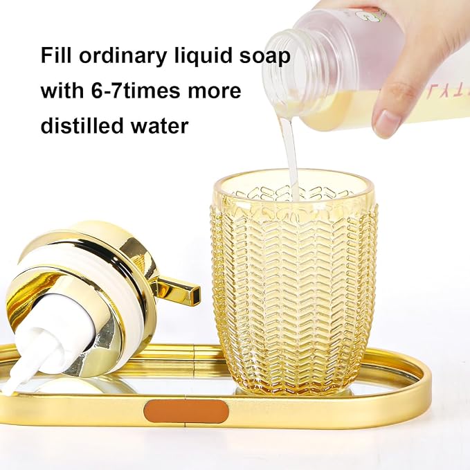 Foaming Soap Dispenser, Glass Foam Hand Soap Dispenser - Image 4