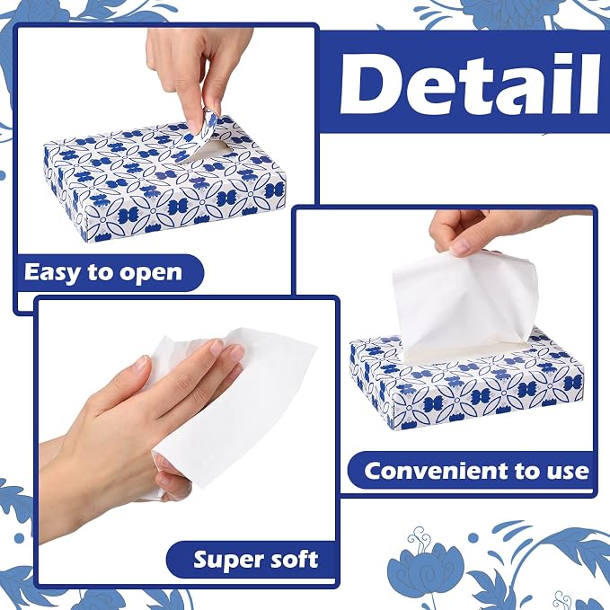 Yinder 24 Packs 960 Sheets Tissue Cube Car Facial Boxes Disposable Facial - Image 4