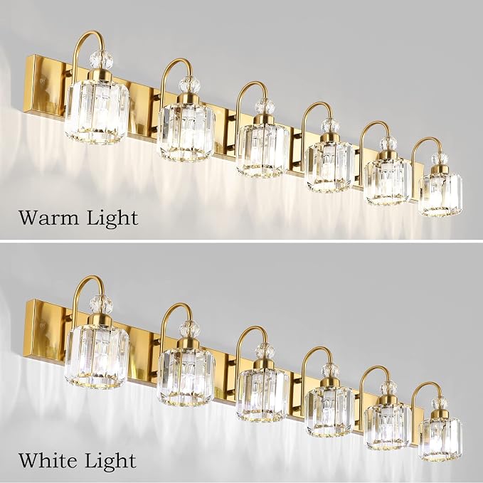 Ralbay Gold Crystal Vanity Lights - Image 4