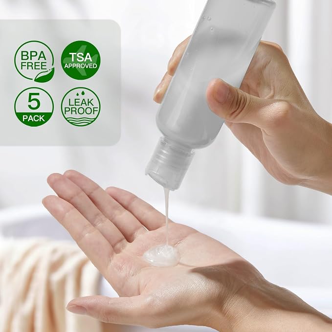 Travel Bottles for Toiletries 3.4 oz - Image 2