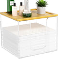 VITVITI Disposable Face Towel Holder Box, Acrylic Facial Towel Container by VITVITI