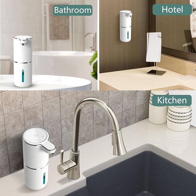 2P Automatic Soap Dispenser, Touchless Foaming Soap Dispenser 400ml USB - Image 5