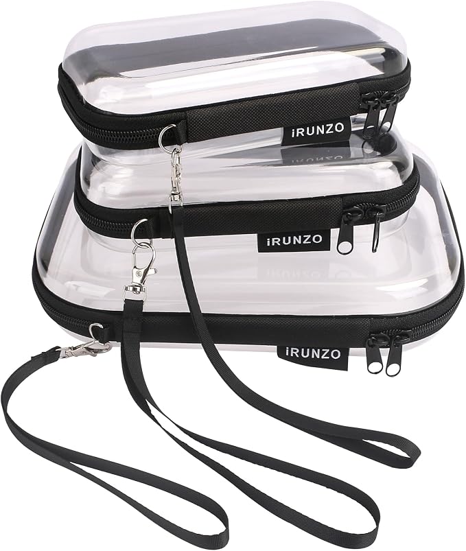 3 PCS Clear Hard Shell Zipper Case - Image 8