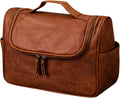G.B.S GENTS Faux Leather Men’s Toiletry Bag – Travel Dopp Kit by GentsFineGroomingProducts