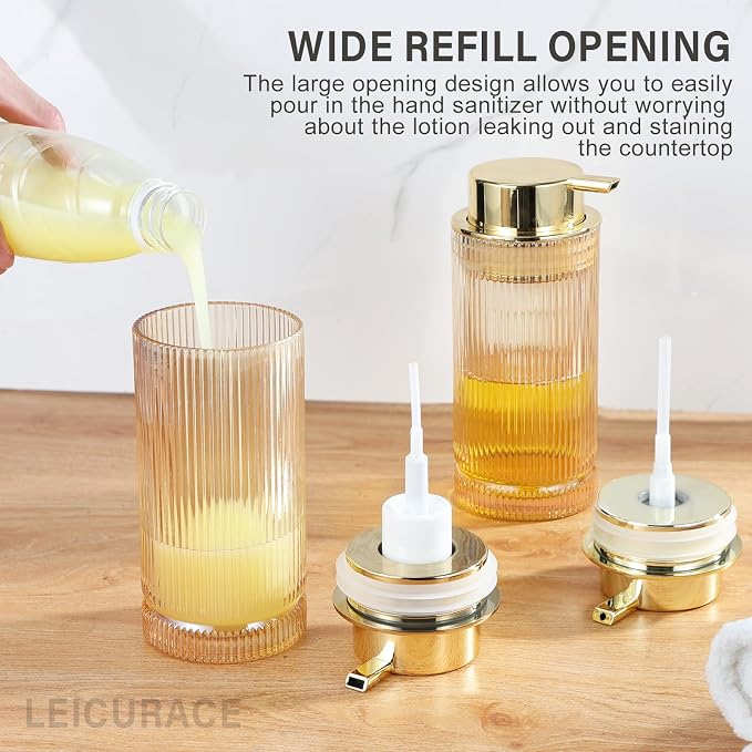 Glass Foam Soap Dispenser, Refillable Faming Dispenser - Image 2