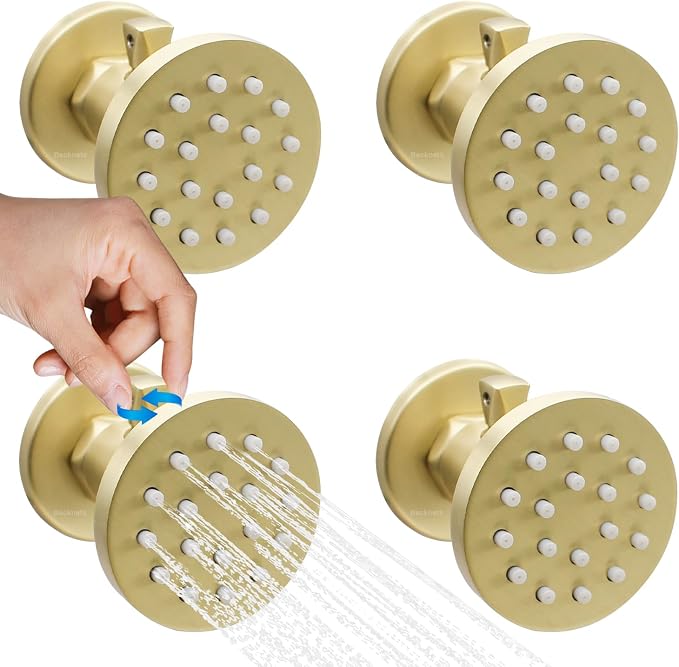 Solid Brass Shower Body Jets by Backnets