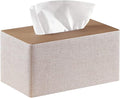 Larger Tissue Box Cover, Modern PU Leather Rectangular Facial Tissue Holder by Thelittlebeautyoflife