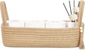 ABenkle Jute Rope Boho Storage Basket, Small Woven Bathroom Organizer, by ABenkle