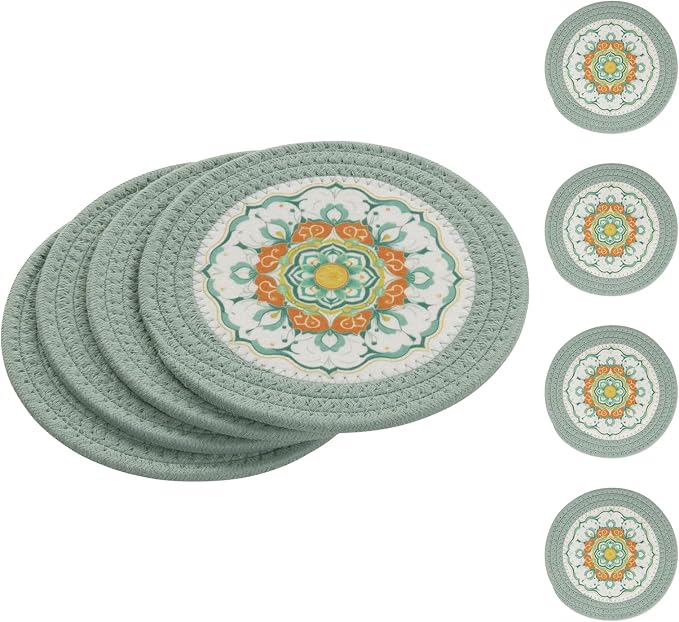 SHACOS Sage Green 8 Inches Trivets by SHACOS
