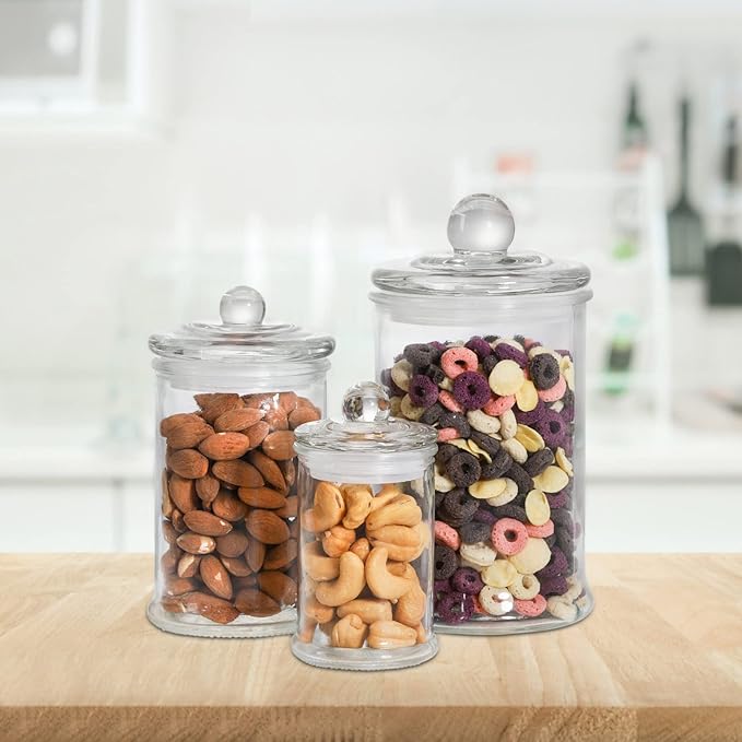 Suwimut Set of 3 Glass Apothecary Jars - Image 5