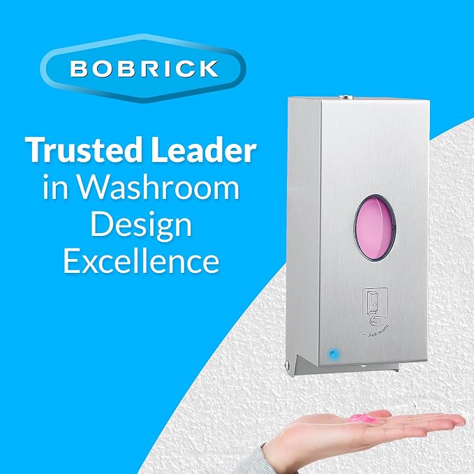 Bobrick B-2012 Automatic Wall-Mounted Liquid Soap Dispenser, Stainless Steel - Image 8