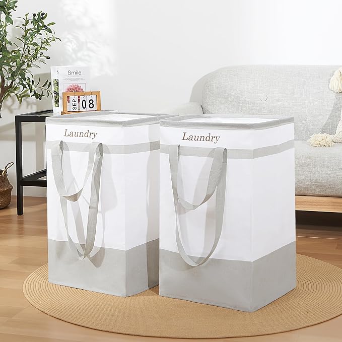 FairyHaus Laundry Basket 100L, Collapsible Laundry Baskets Hampers - Image 9