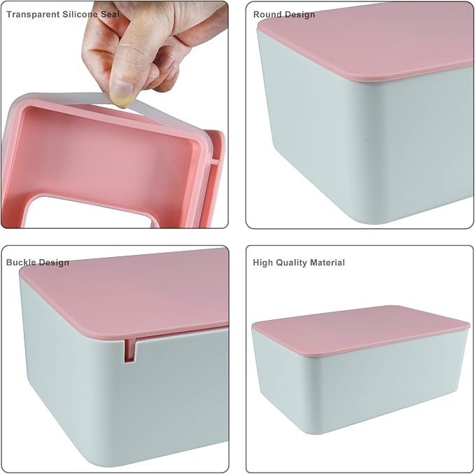 Diaper Wipes Dispenser, Tissue Storage Box Case, Wet Wipe Dispenser Holder - Image 5