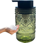 Foaming Hand Soap Dispenser, Vintage Glass Soap and Lotion Dispenser by Birugen