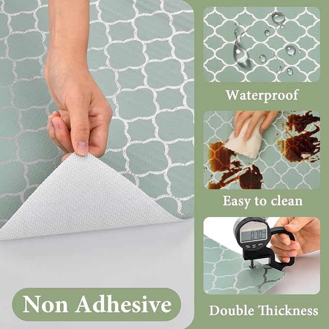 Shelf Liners for Kitchen Cabinets Non Adhesive Drawer Liner 23.6in x 30FT Light - Image 7