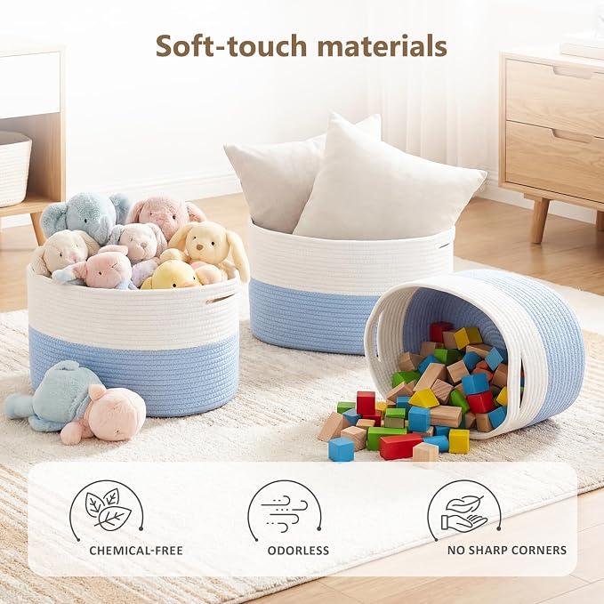 Cotton Rope Storage Basket, Woven Basket - Image 5
