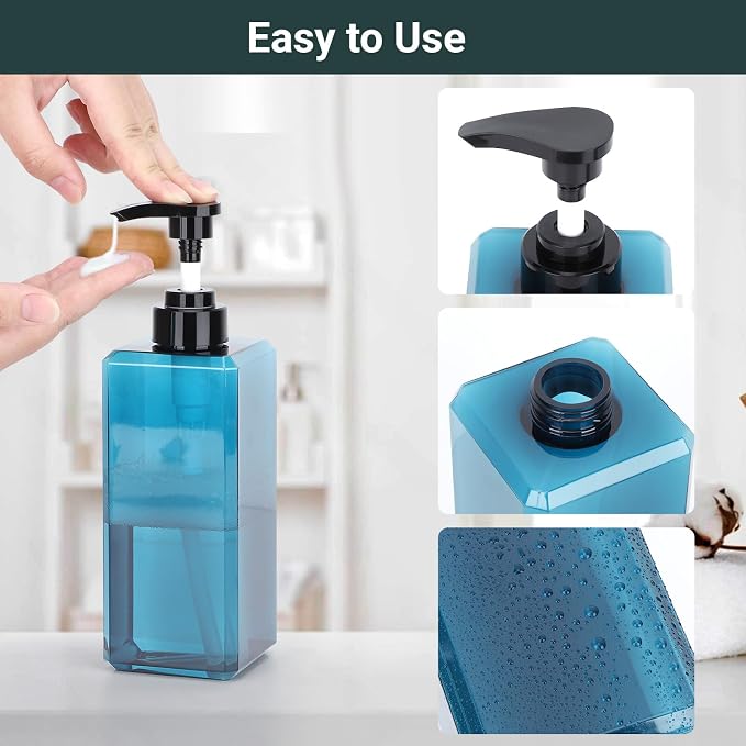 Suream Shampoo Dispenser for Shower, 22oz/650ml Shampoo and Conditioner Bottles - Image 3