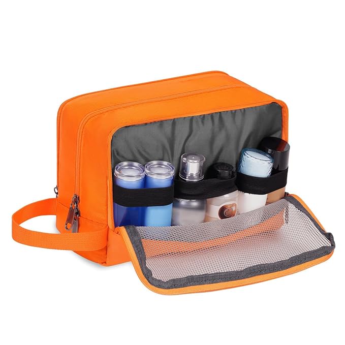 Toiletry Bag for Men Hanging Dopp Kit Water Resistant Shaving Bag Small - Image 6