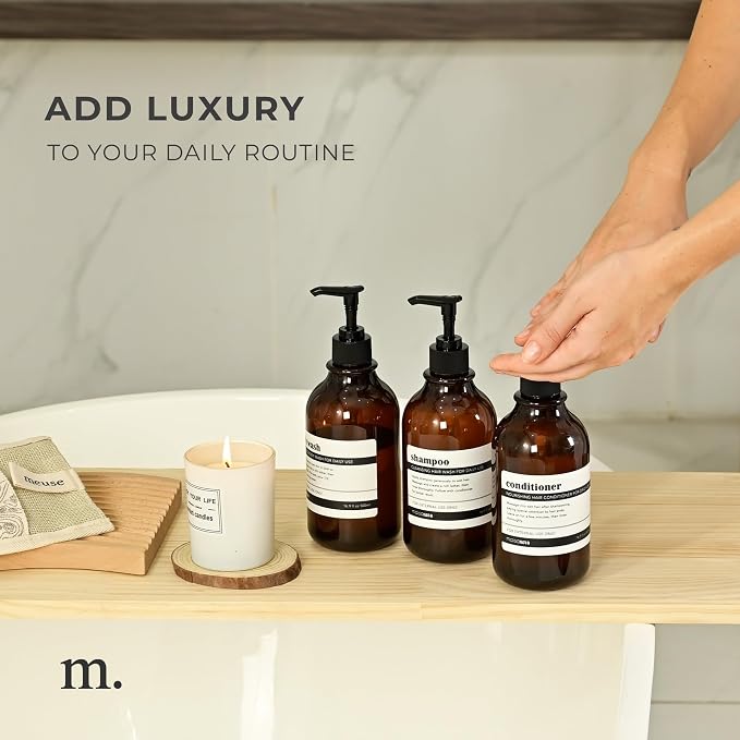 MaisoNovo Refillable Shampoo and Conditioner Bottles - Image 3
