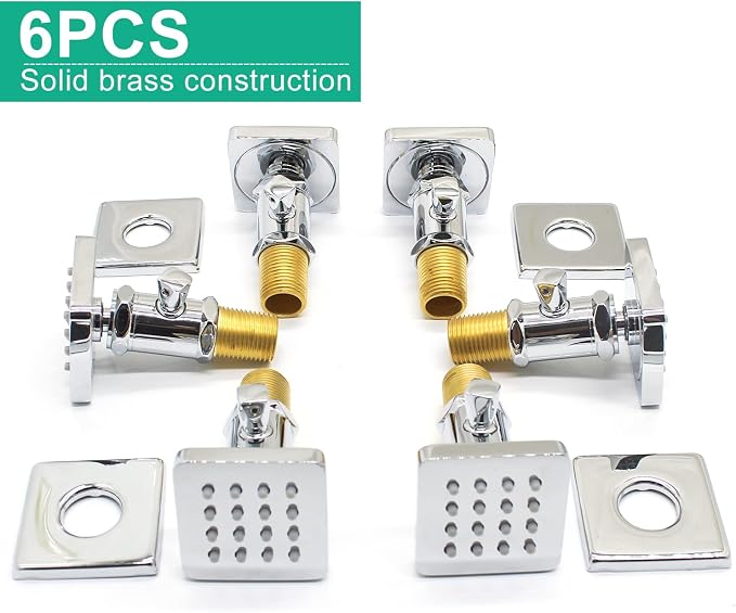 Solid Brass Shower Body Jets - Image 6